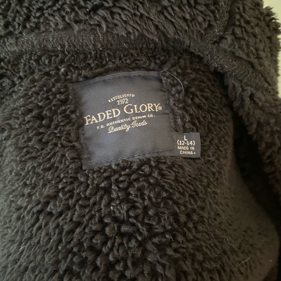 Women's Black Hooded Jacket Size Large - Picture 12 of 13